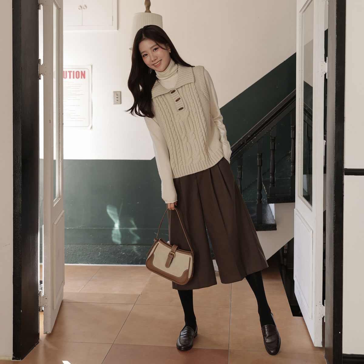 Rani Pintuck 8-part Culotte Pants