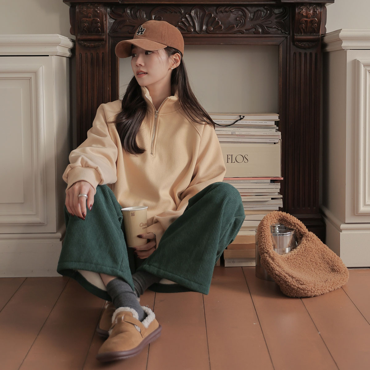 <b>[Limited Quantity SALE]</b> With Daily Banding Corduroy Pants (F-XL)