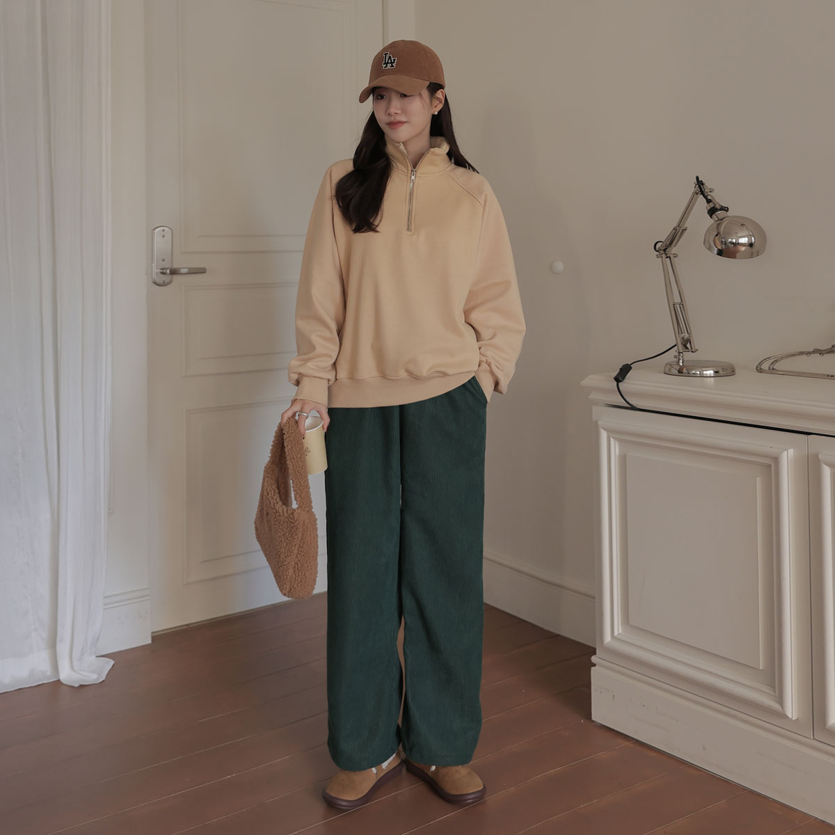 <b>[Limited Quantity SALE]</b> With Daily Banding Corduroy Pants (F-XL)
