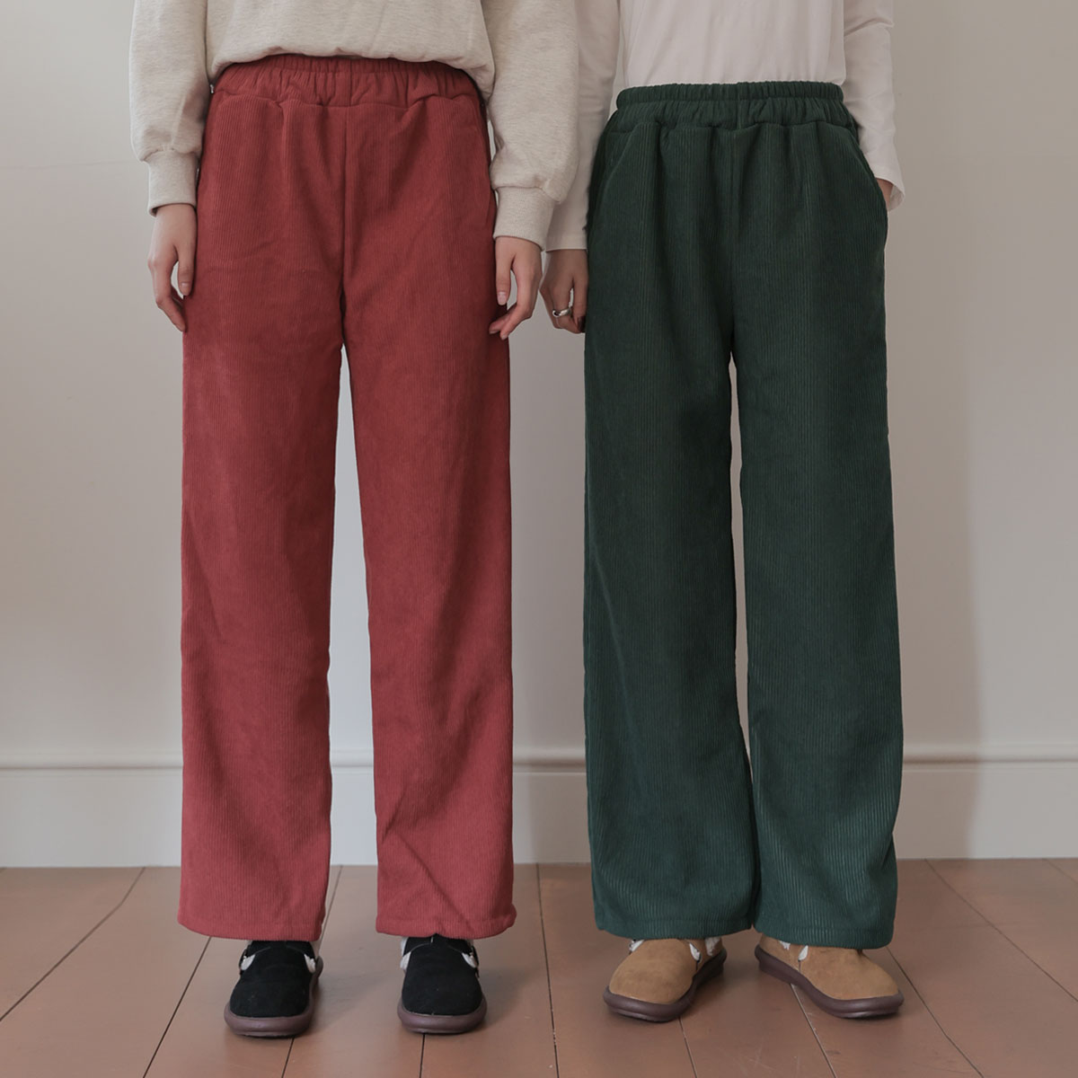 <b>[Limited Quantity SALE]</b> With Daily Banding Corduroy Pants (F-XL)
