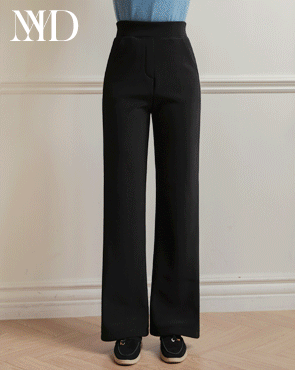 <b>[Made]</b> Holic Mom Comfortable Banding Wide Slacks (Mink Lining)