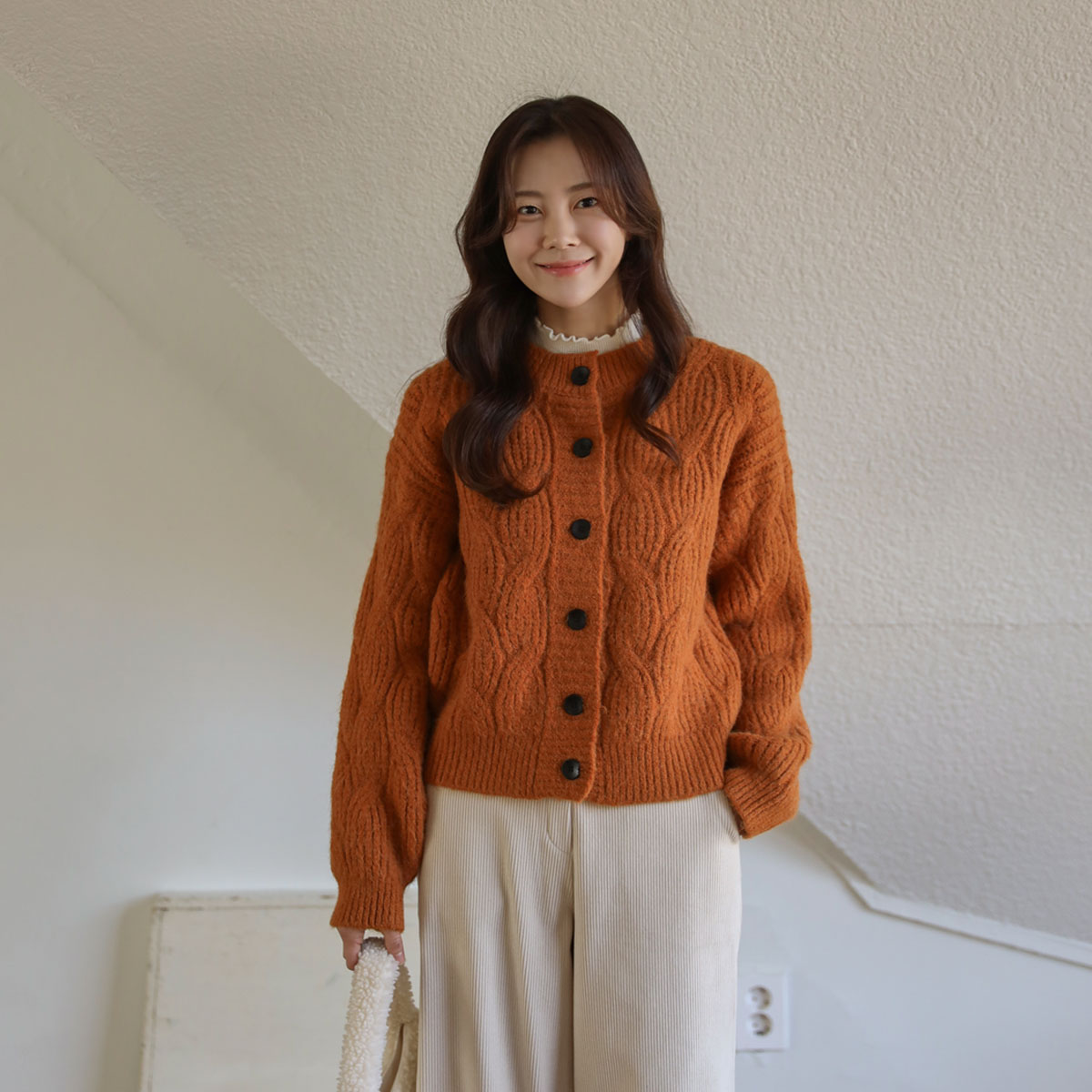 Mongle Wave Knit Cardigan