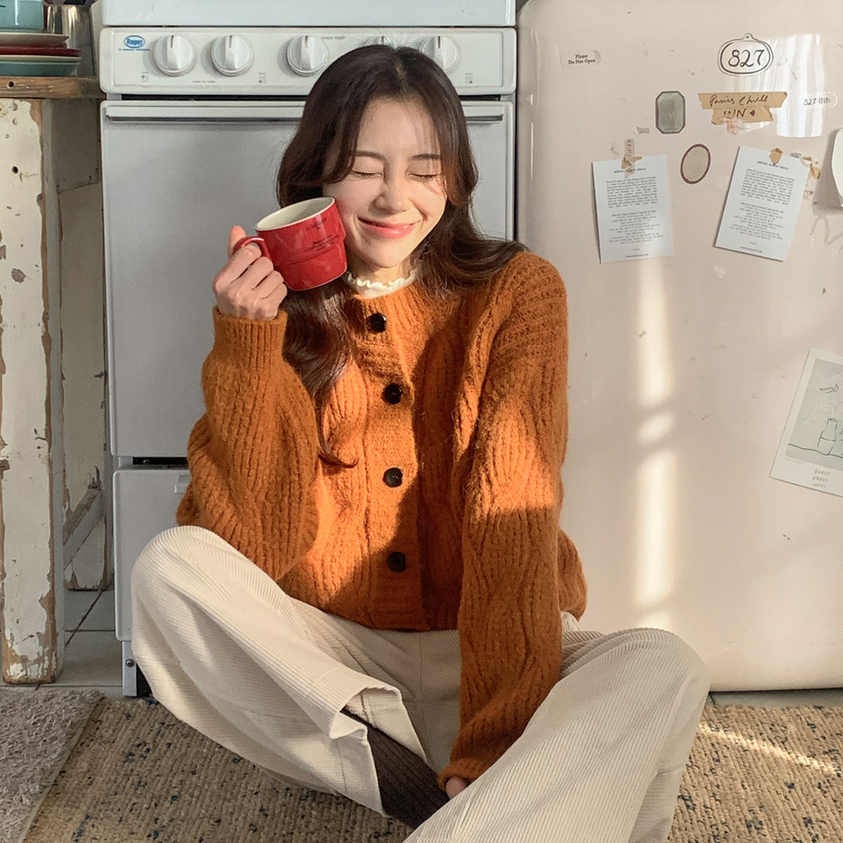 Mongle Wave Knit Cardigan