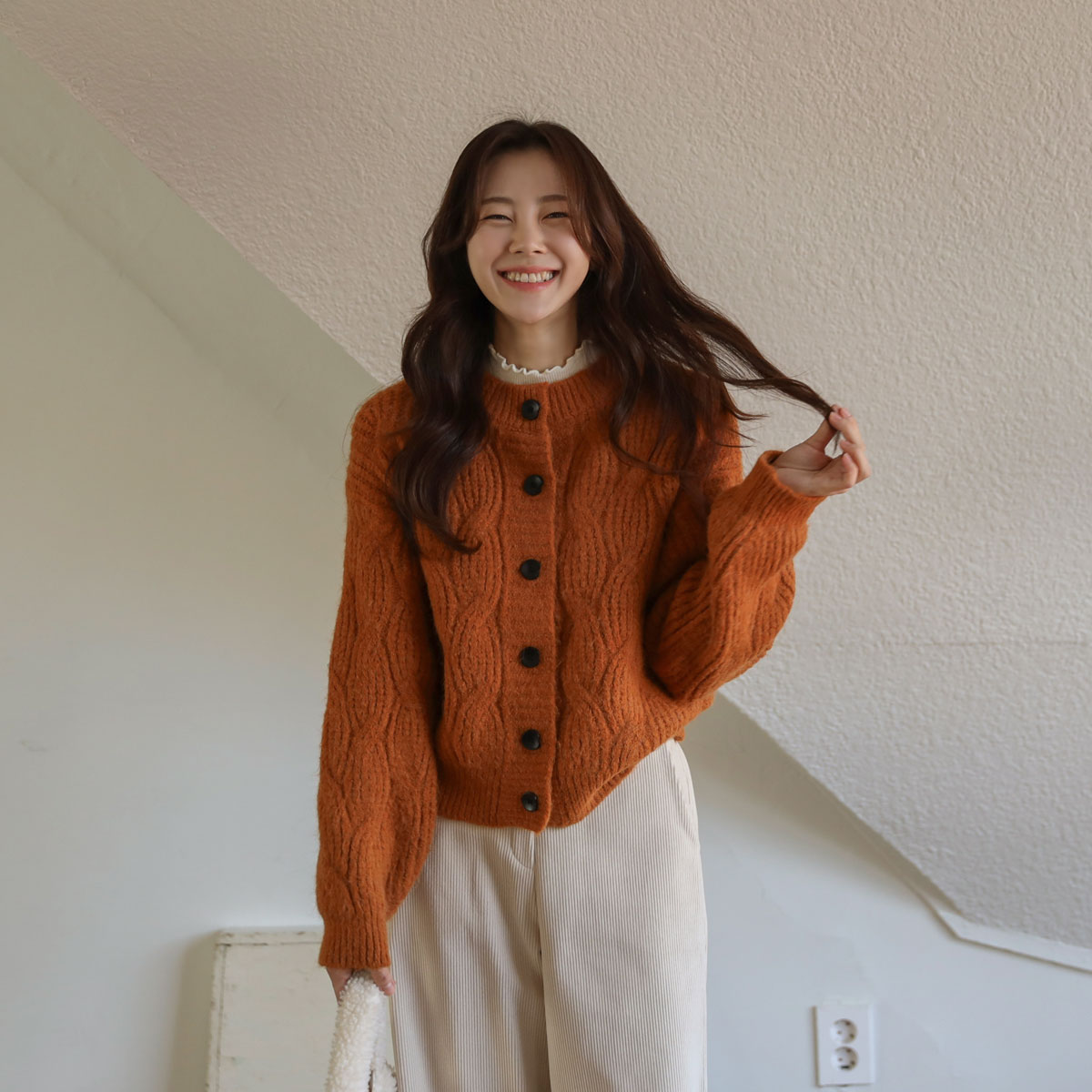 Mongle Wave Knit Cardigan