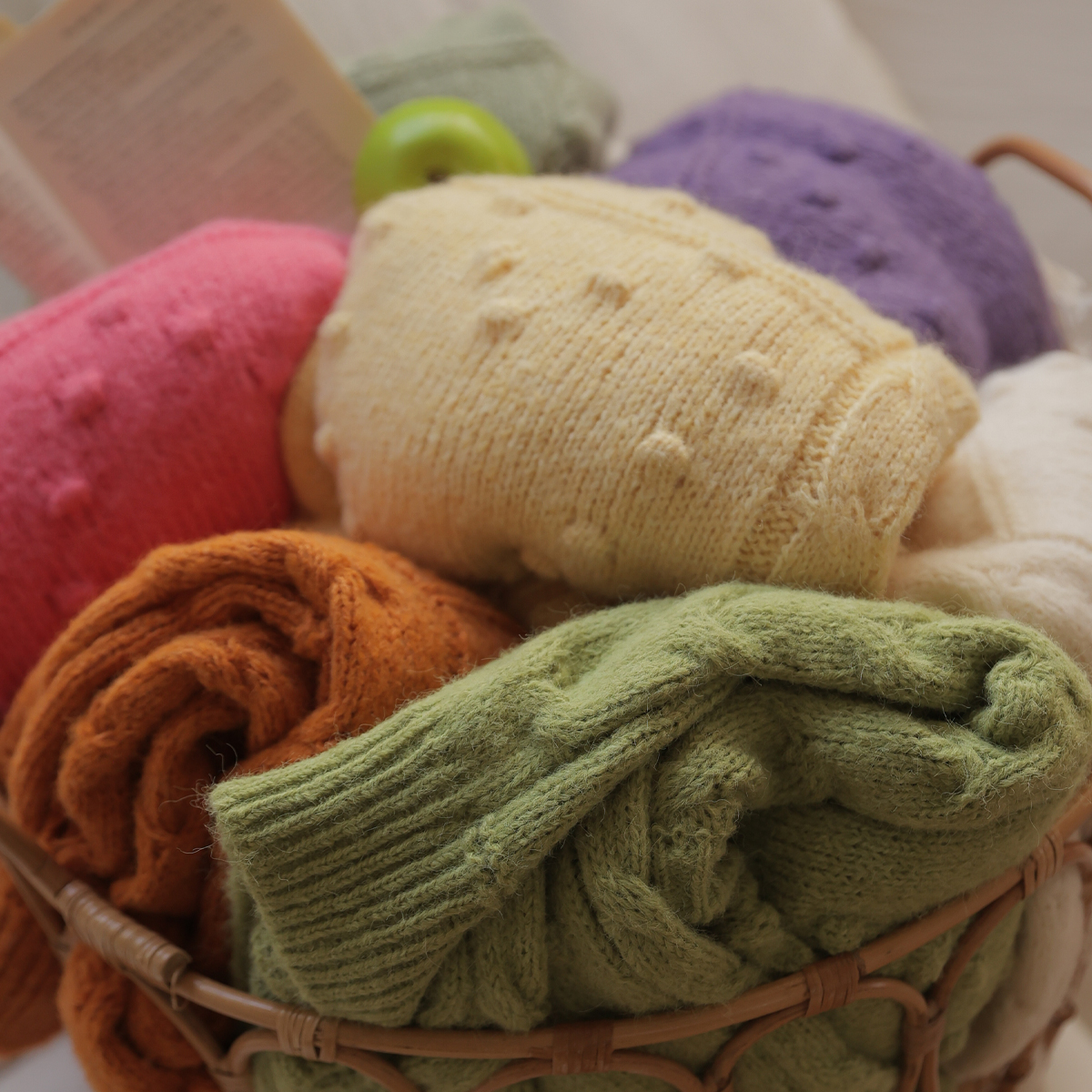 <b>[Limited Quantity SALE]</b> Macaron Embossed Twisted Knit