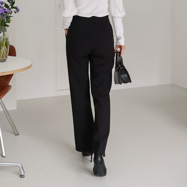 <font color="bb4b57"><b>Limited quantity SALE</b></font><br> Er semi-bootcut slacks (ver. fleece woven fabric)
