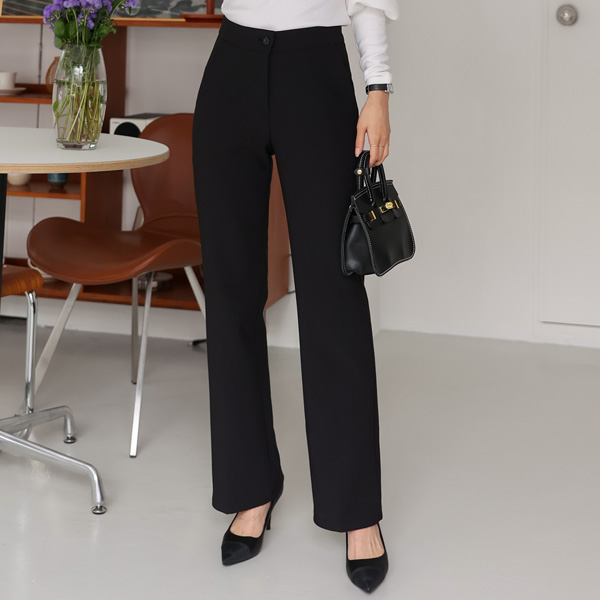 <font color="bb4b57"><b>Limited quantity SALE</b></font><br> Er semi-bootcut slacks (ver. fleece woven fabric)