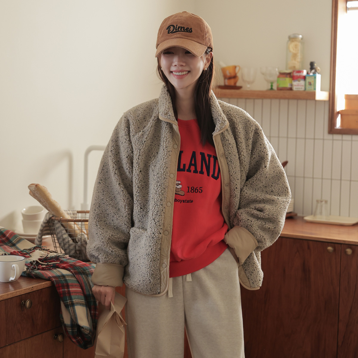 <font color="bb4b57"><b>Limited quantity SALE</b></font><br> Bokasi Pogle Wool Reversible Jumper