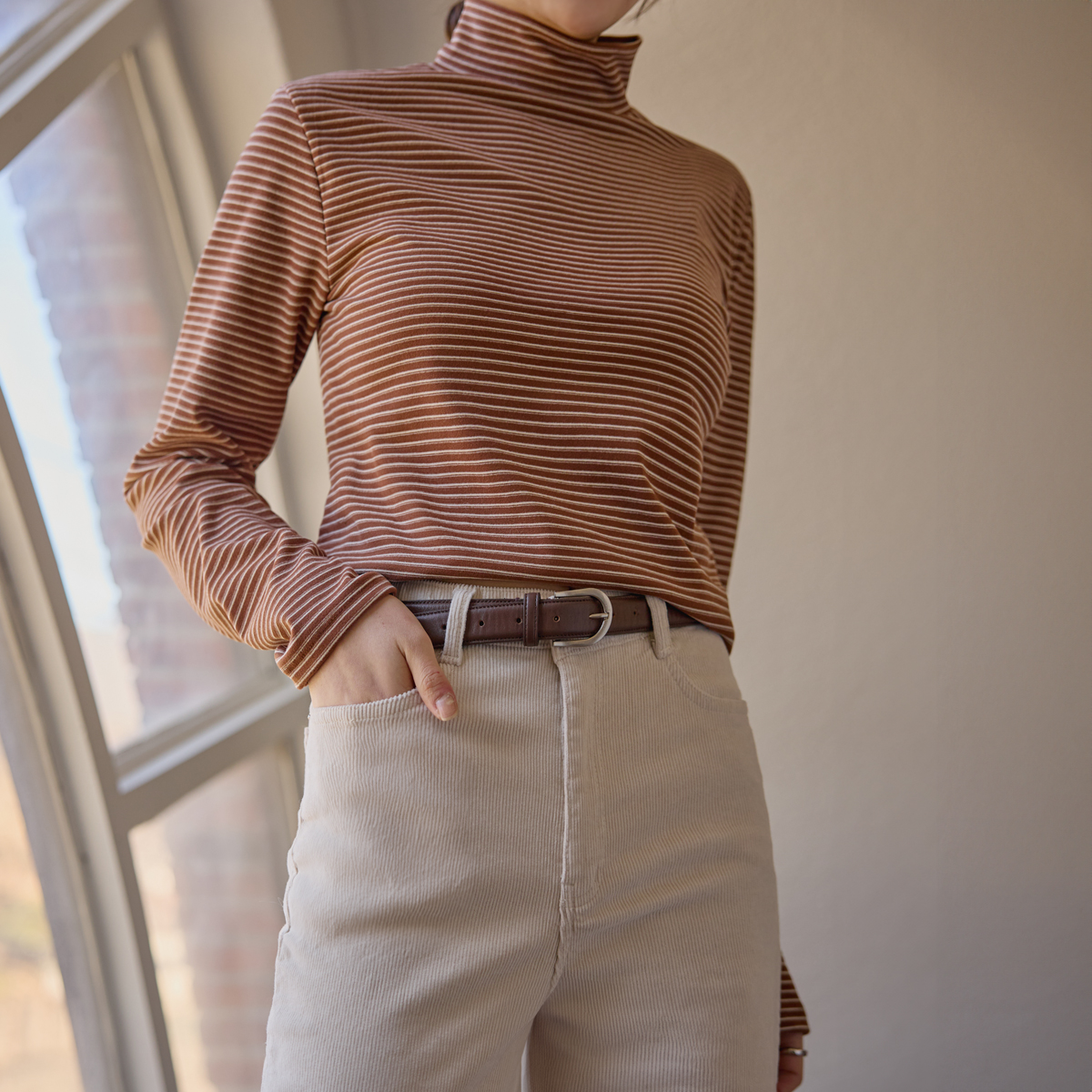 Fleece Touch Span Stripe Polarity