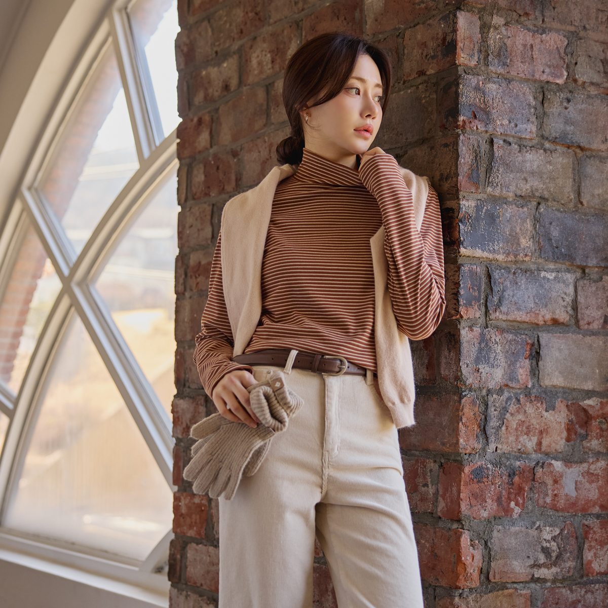 Fleece Touch Span Stripe Polarity