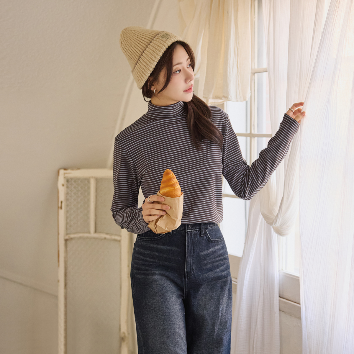 Fleece Touch Span Stripe Polarity