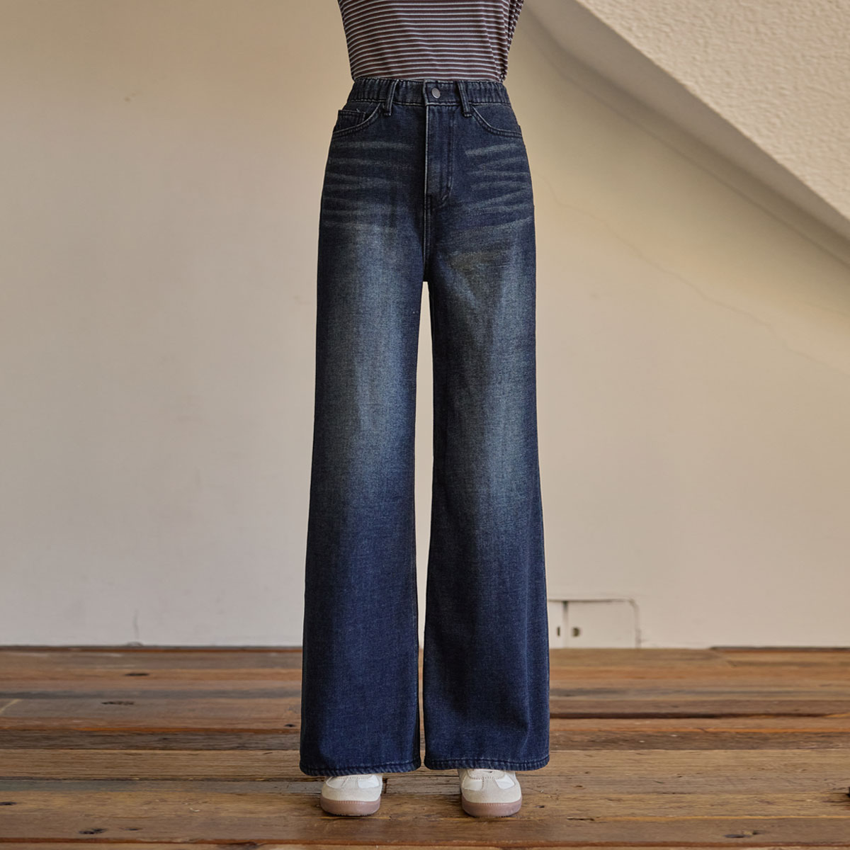 Premium Soft Velvet Mink Denim Pants