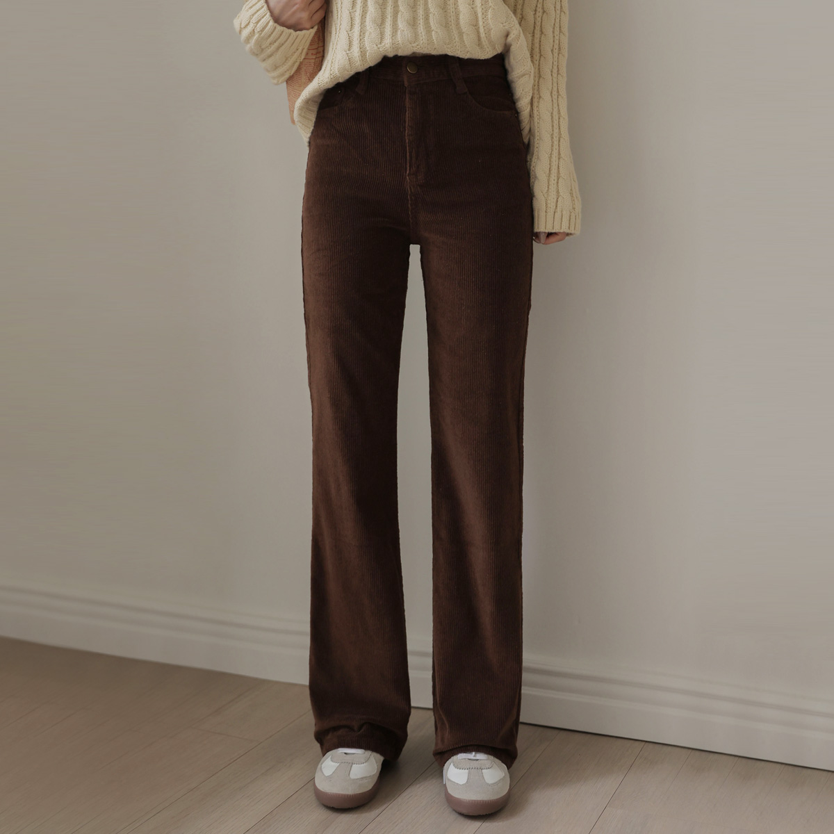 <b>[Limited Quantity SALE]</b> Warm Amazing Tension Bootcut Corduroy Pants