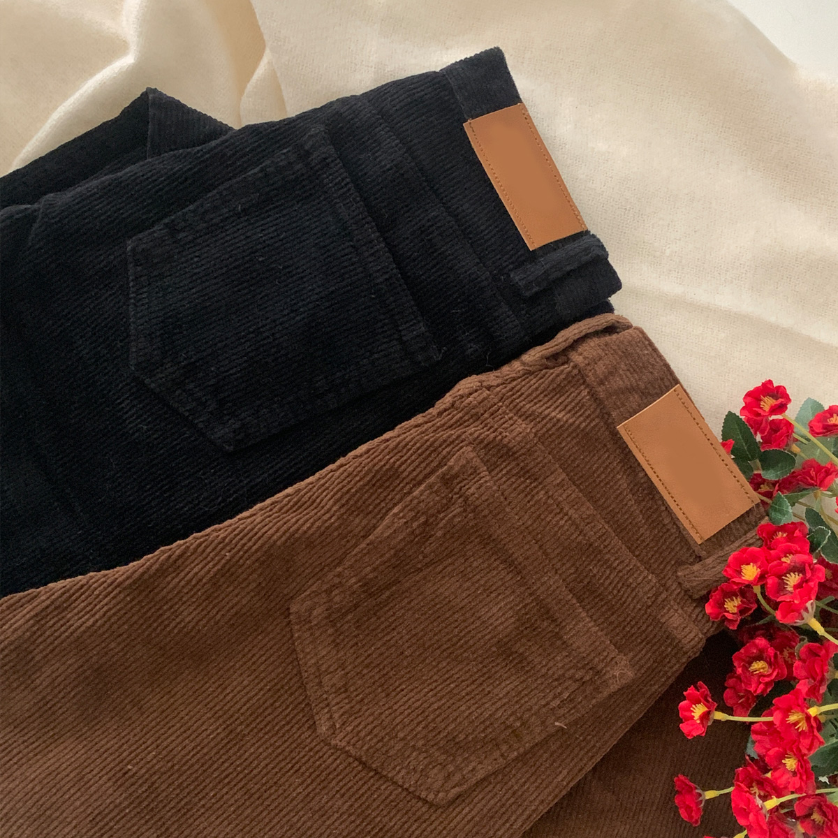 <b>[Limited Quantity SALE]</b> Warm Amazing Tension Bootcut Corduroy Pants