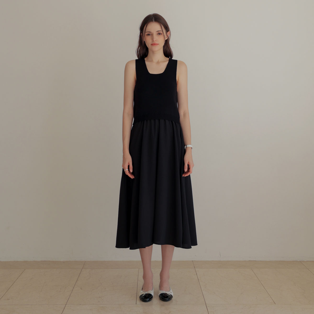 [Emblem] Mary color line set one-piece