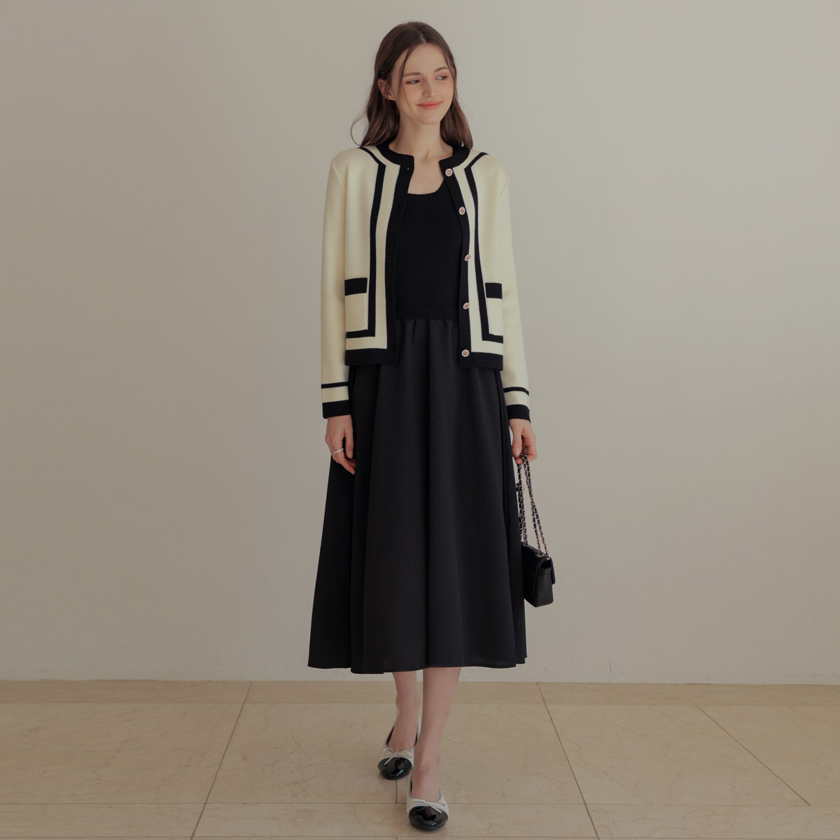 [Emblem] Mary color line set one-piece