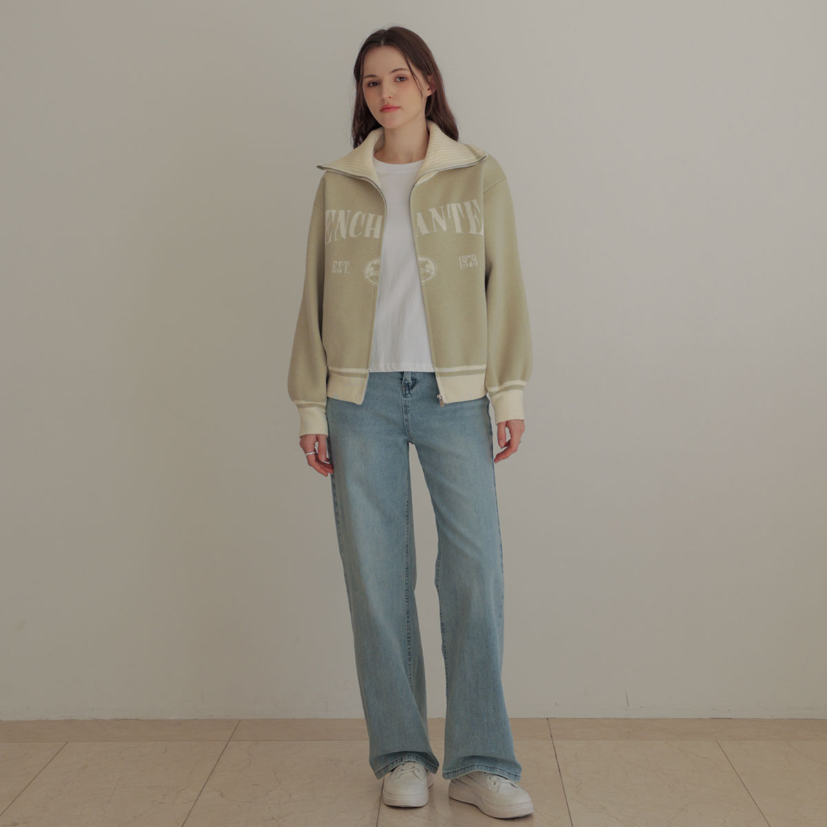 <b>[Limited Quantity SALE]</b> [Emblem] 1979Kara Zip Knit