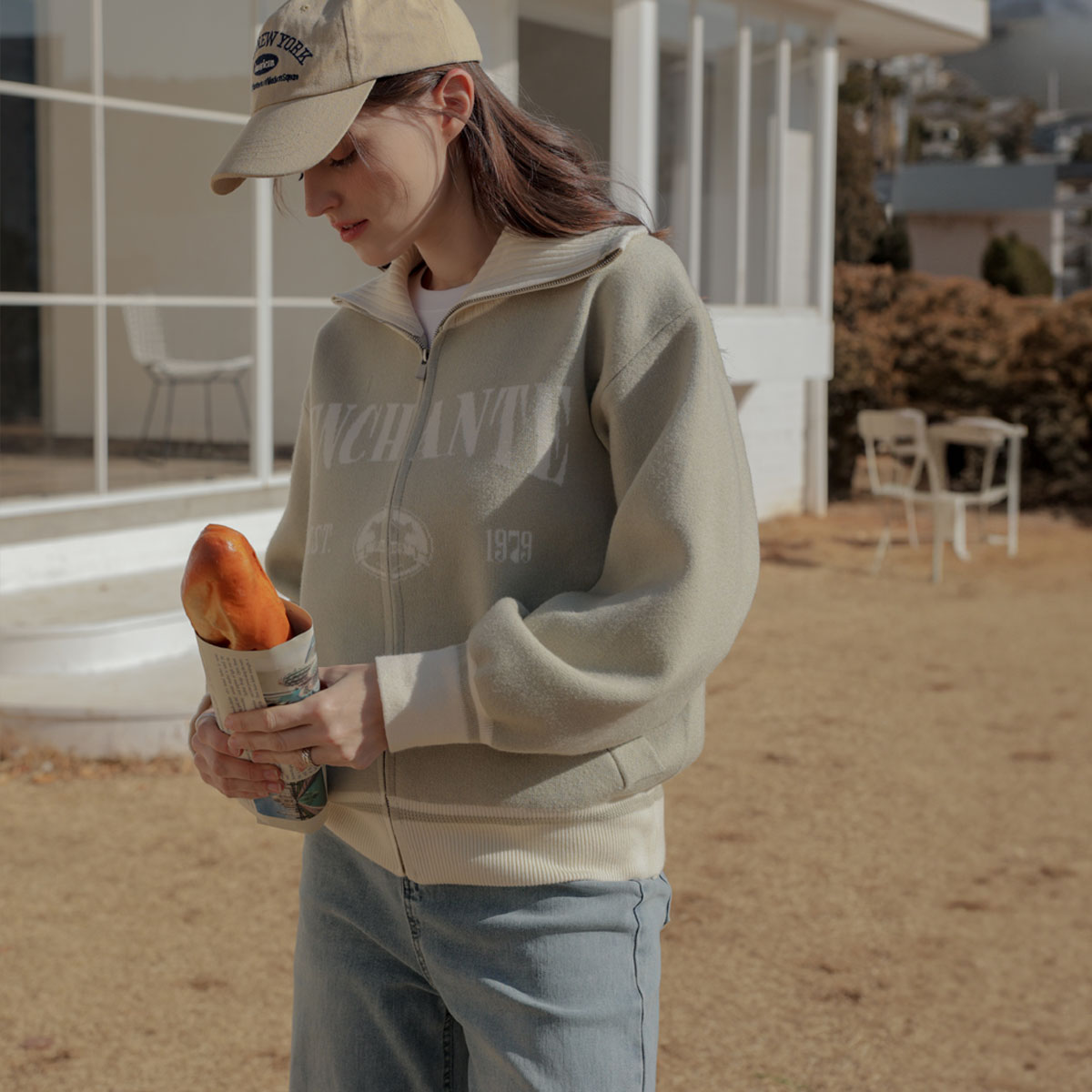 <b>[Limited Quantity SALE]</b> [Emblem] 1979Kara Zip Knit