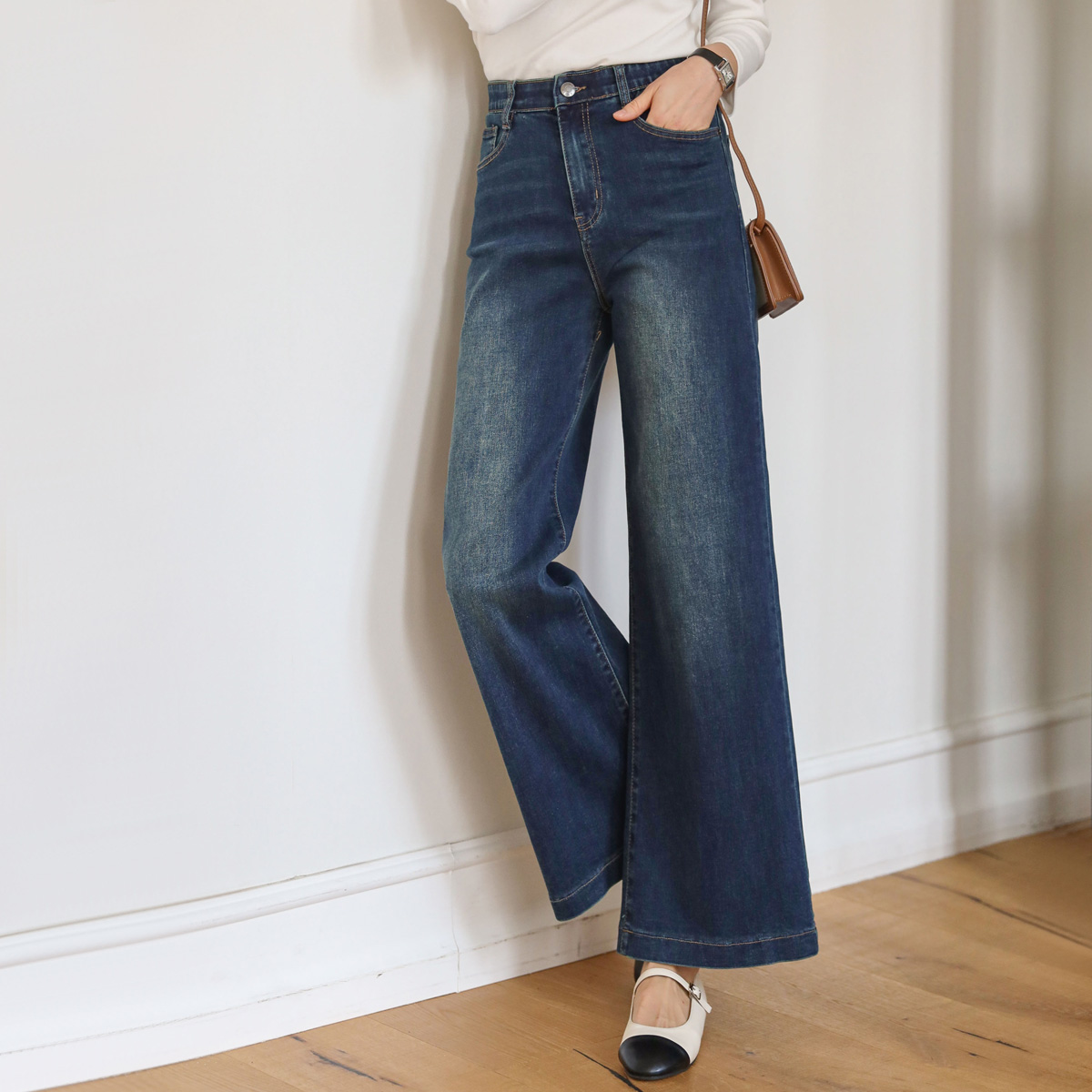 <b>[Limited Quantity SALE]</b> Jelly Tension Wide Flare Denim (Secret Banding/S-3XL)