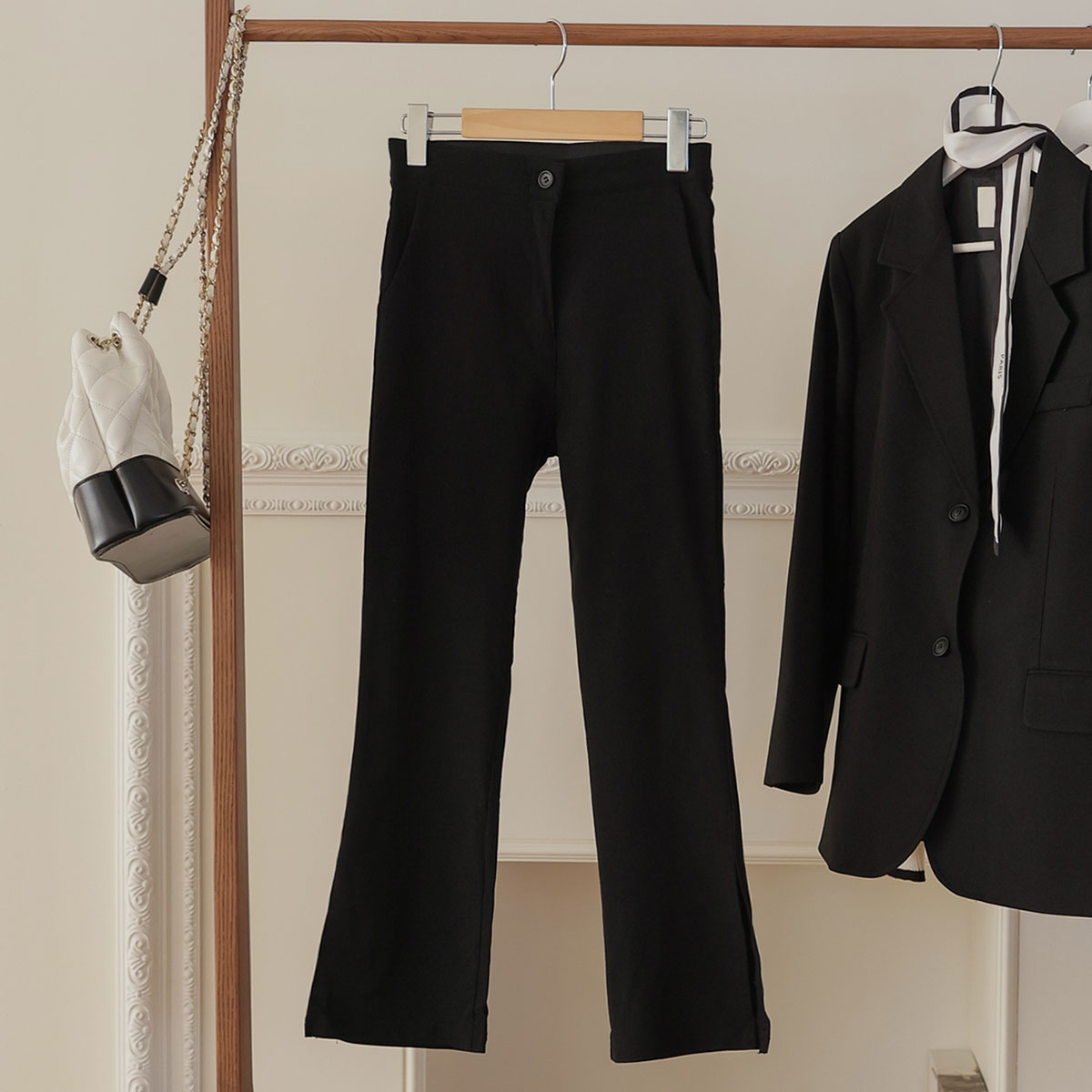 3TYPE SLIM LEG TEAM BOOT CUT SLACKS