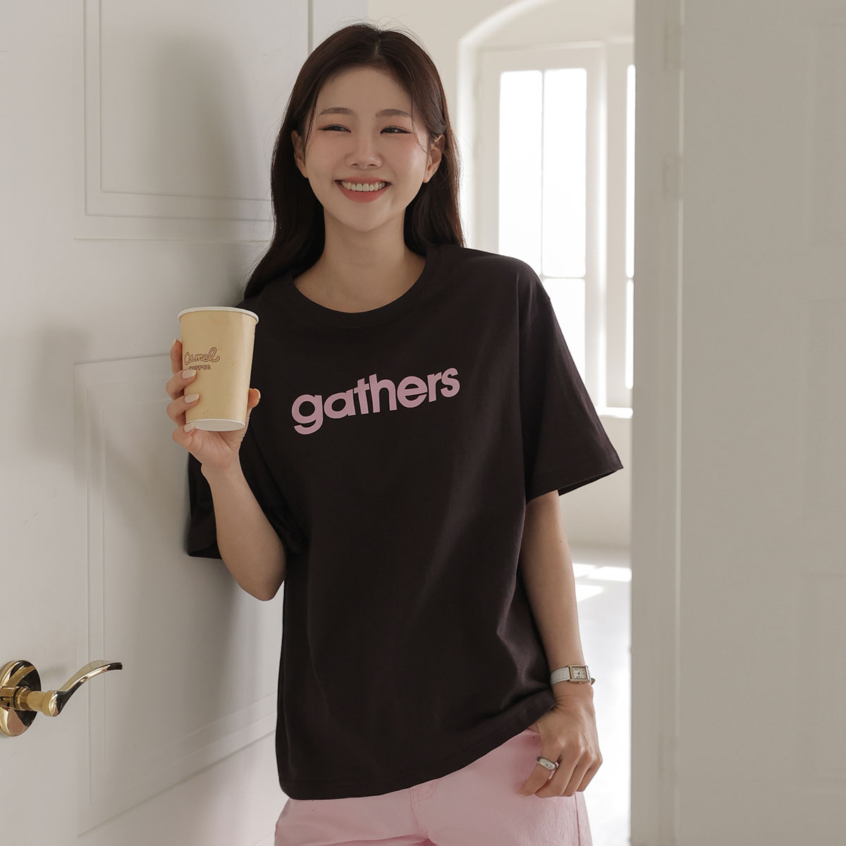 <b>[Limited Quantity SALE]</b> Bold Lettering Short Sleeves T-shirt