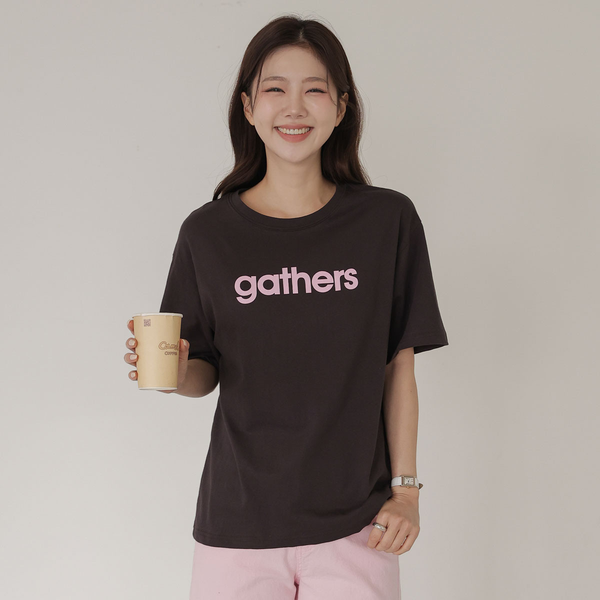 <b>[Limited Quantity SALE]</b> Bold Lettering Short Sleeves T-shirt