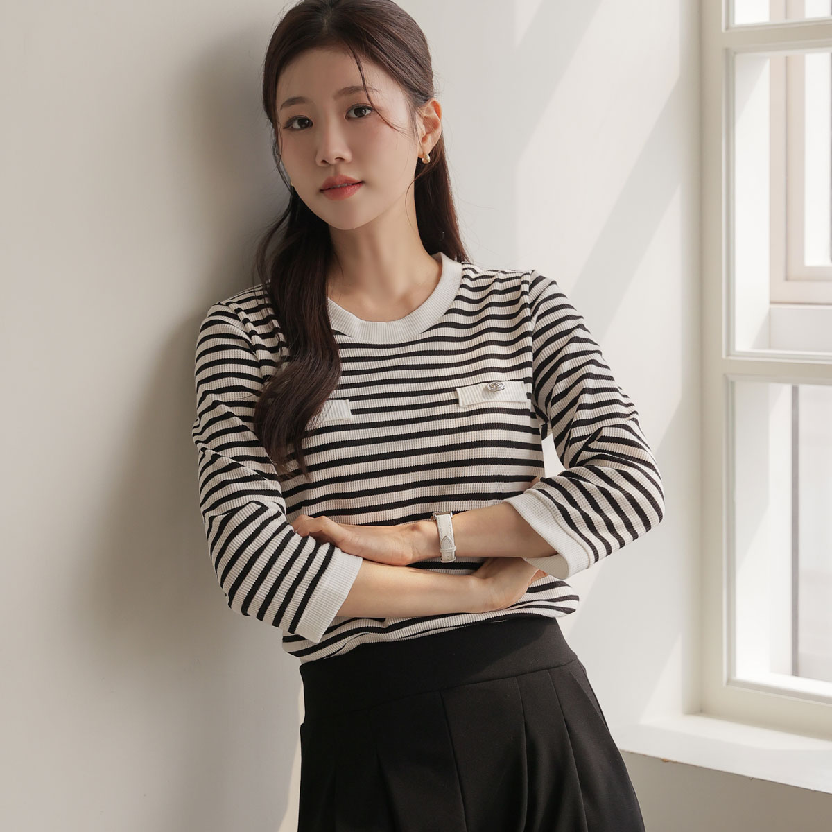 Cellit Button Single-breasted 7-part Knit