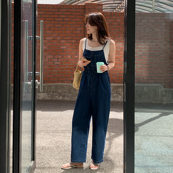 <font color="#810100"><b>[Made]</b></font> Leon's Denim Overall Jumpsuit