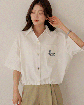 Stopper adjustable embroidery shirt