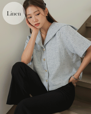 Lina Serakara short sleeve tweed jacket