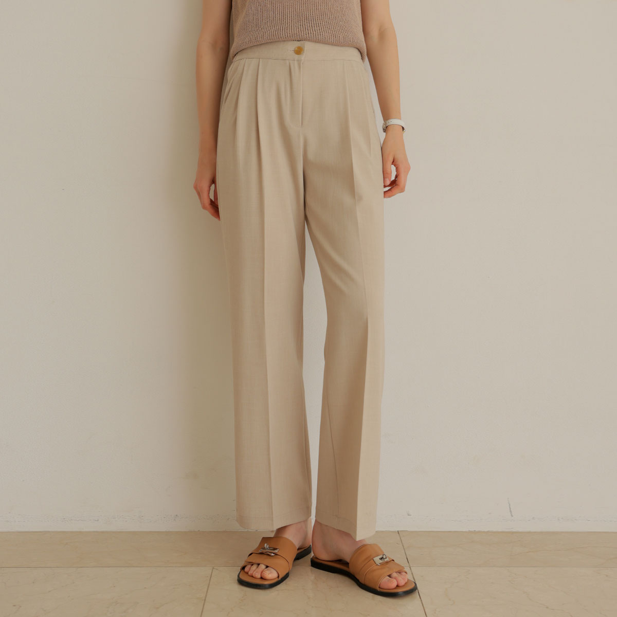 <font color="#810100"><b>[Made]</b></font> Life Item Linen-like Slacks