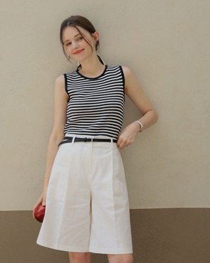 Daily Modern Pintuck Banding 5-part Pants
