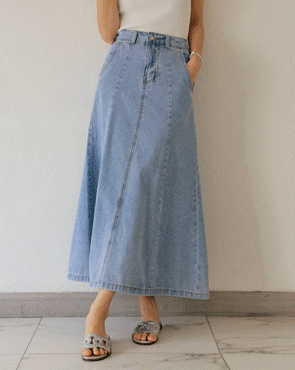 <font color="bb4b57"><b>[Limited-time discount]</b></font> Cool cut mermaid denim skirt