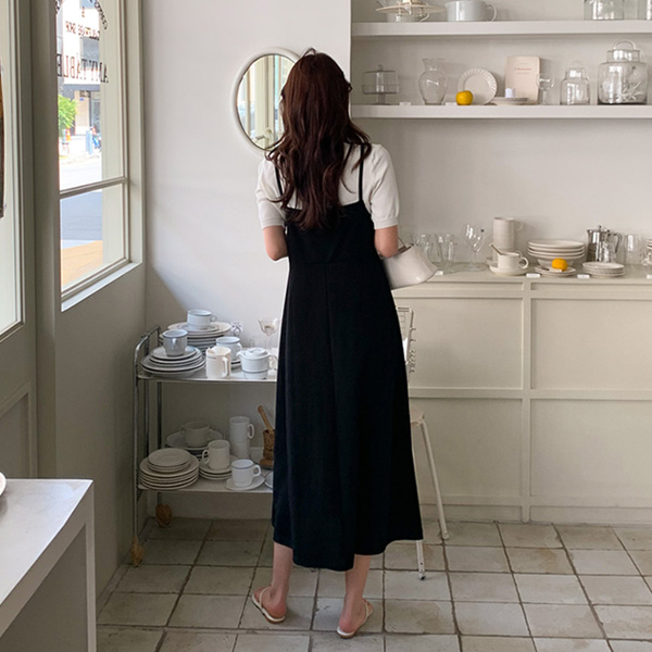 <b>[Made]</b> Exclamation tension wrinkle-free bustier one-piece (ver.light)