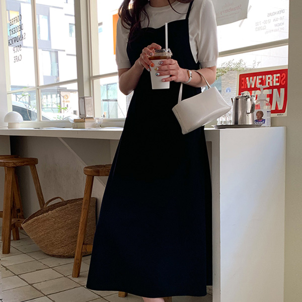 <b>[Made]</b> Exclamation tension wrinkle-free bustier one-piece (ver.light)