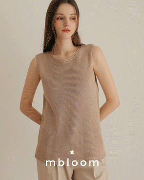 [Emblem] Cooling sleeveless linen knit