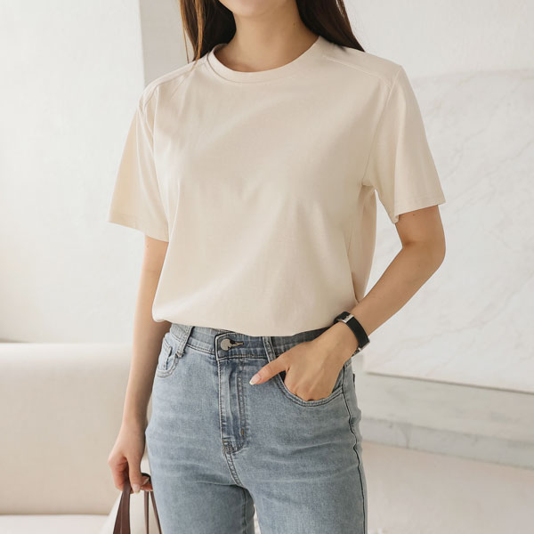 <b>[Limited Quantity SALE]</b> <b>[Made]</b> Tantan Cotton Double-Slit Short Sleeves T-shirt