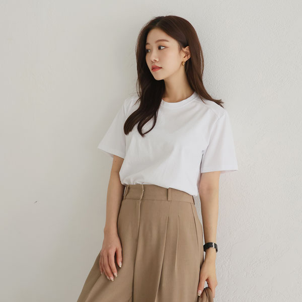 <b>[Limited Quantity SALE]</b> <b>[Made]</b> Tantan Cotton Double-Slit Short Sleeves T-shirt
