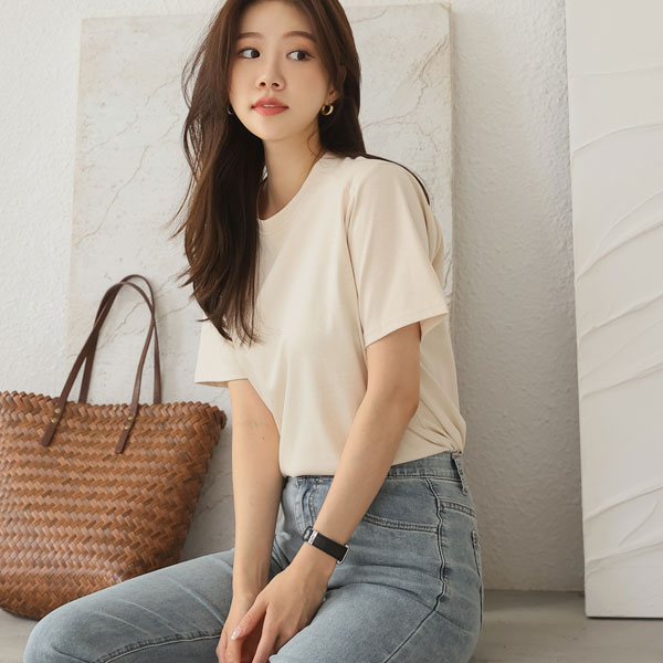 <b>[Limited Quantity SALE]</b> <b>[Made]</b> Tantan Cotton Double-Slit Short Sleeves T-shirt