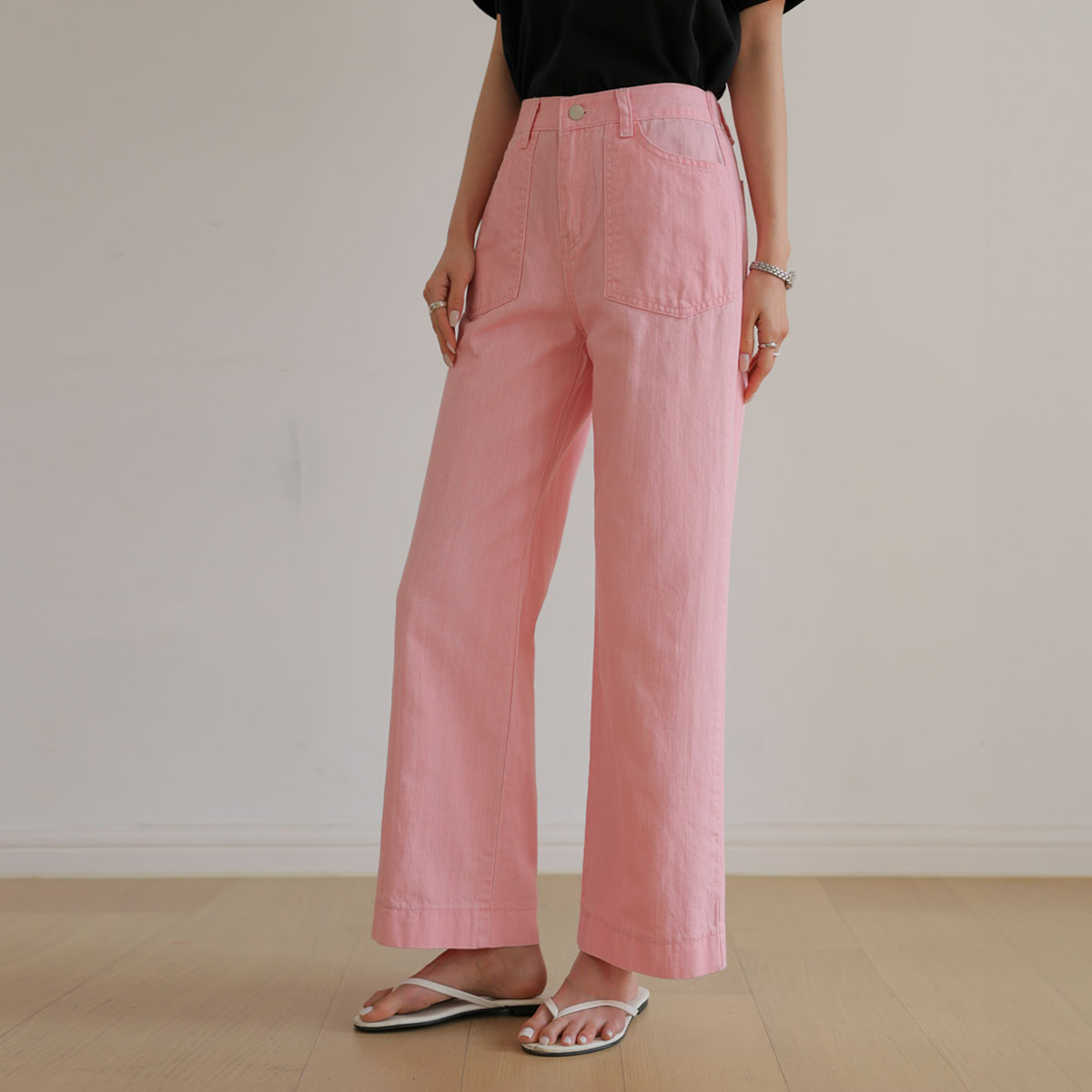 Cool Summer Color Dying Wide Cotton Pants