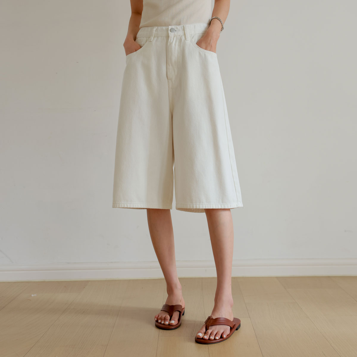 2TYPE Line Cover Cotton Bermuda Pants