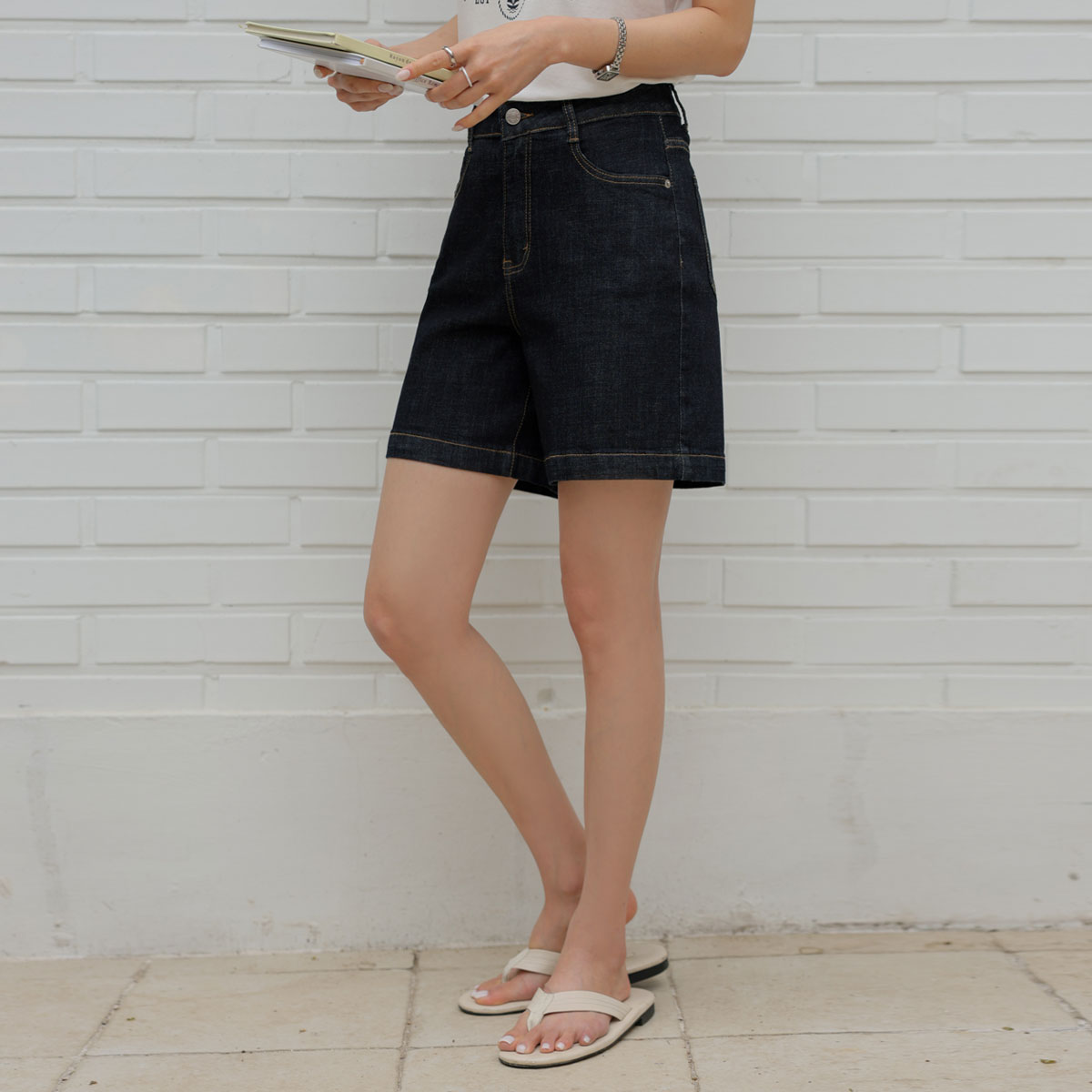Jelly tension stitch 4-part pants