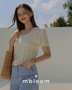 [Emblem] Punching lace short sleeve knit