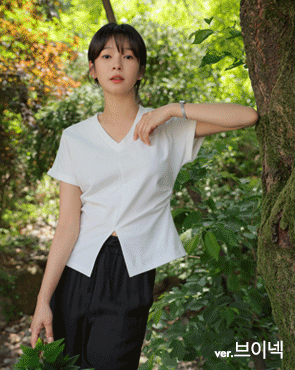 Pintuck shirring team tee (2 sizes)