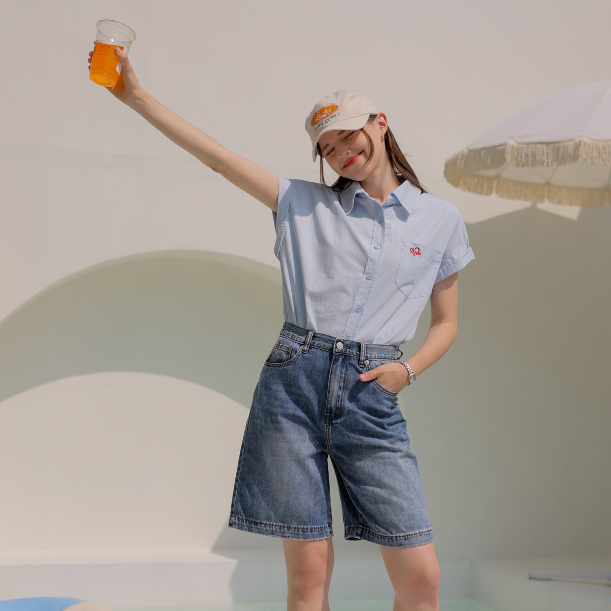 <b>[Limited Quantity SALE]</b> Jelly Ice Air Denim Shorts