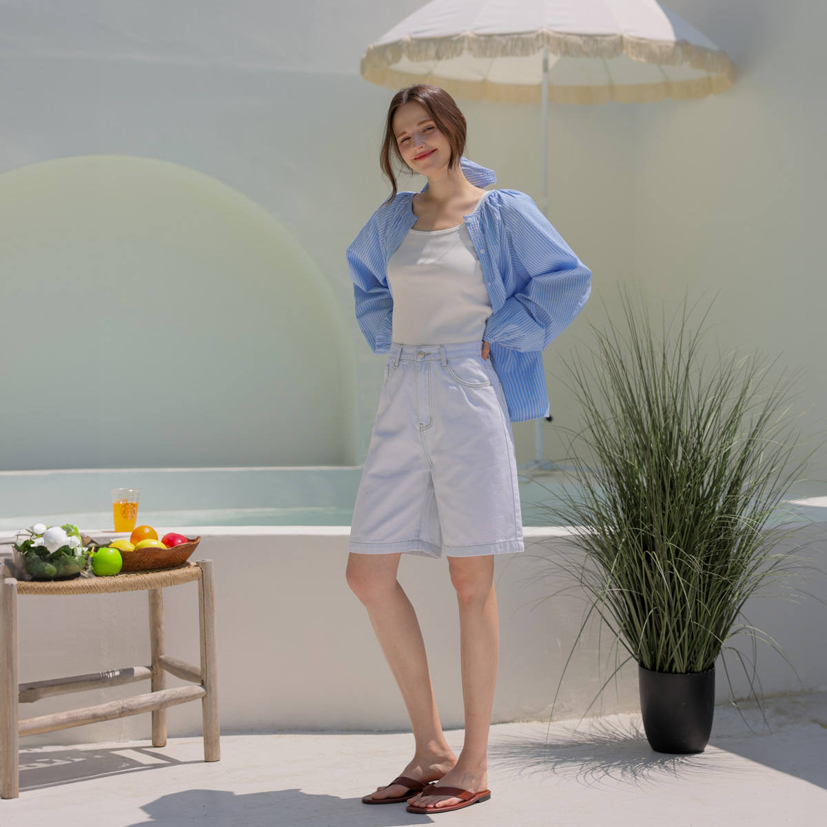 <b>[Limited Quantity SALE]</b> Jelly Ice Air Denim Shorts