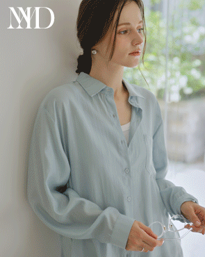 <font color="#810100"><b>[Made]</b></font> Shine silky loose fit shirt blouse