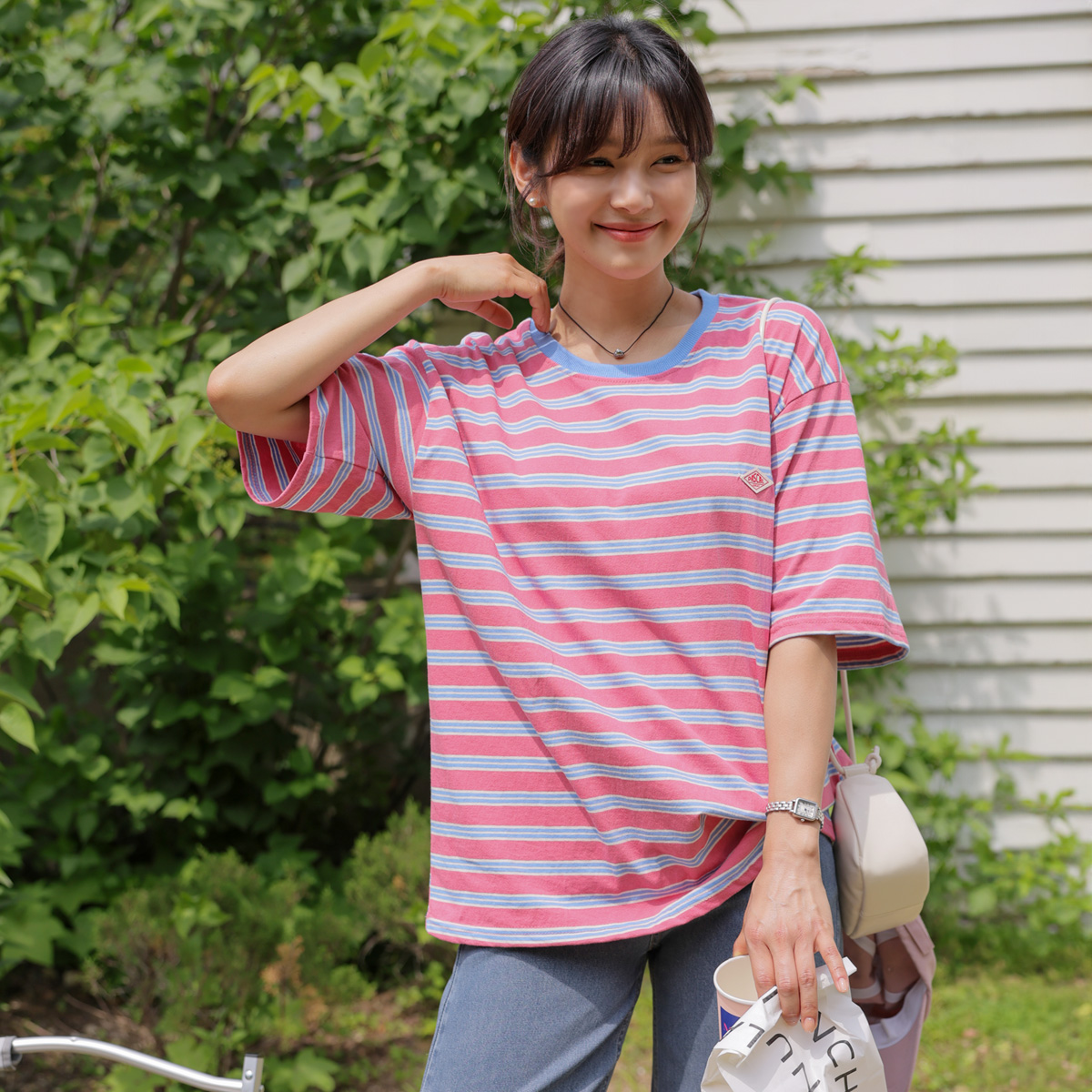 Cotton Candy Color Stripe tee