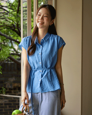 Vivid Point Belt Shirt