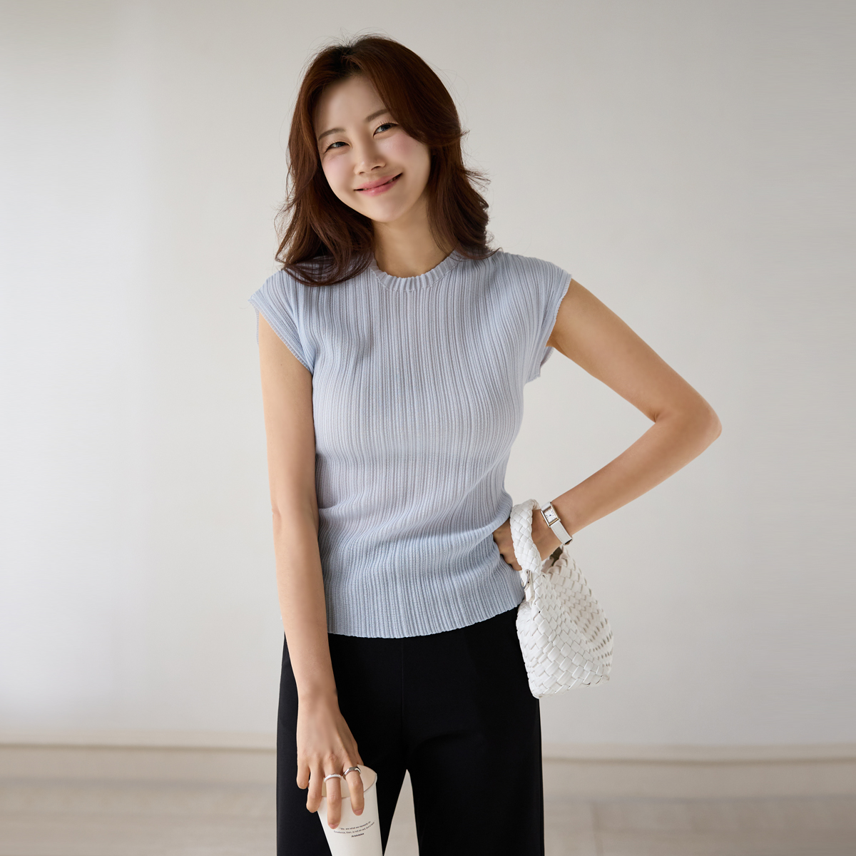 Skygolji See-through look summer knit